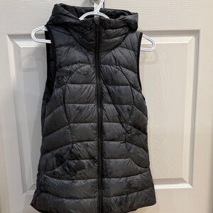 Lululemon Black Puffer Vest with Hood
